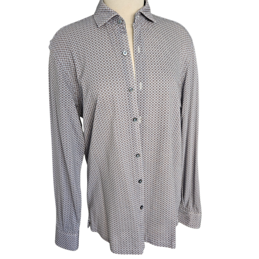 Bugatchi Men's Micro  Patterned Shirt